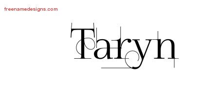 Taryn Decorated Name Tattoo Designs