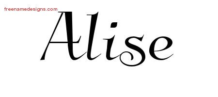 Alise Elegant Name Tattoo Designs