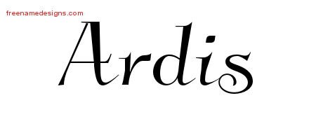 Ardis Elegant Name Tattoo Designs