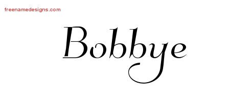 Bobbye Elegant Name Tattoo Designs