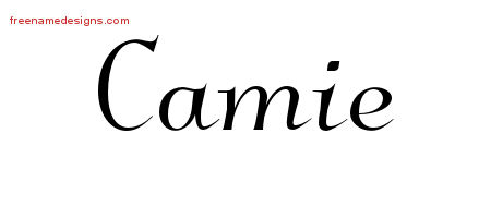 Camie Elegant Name Tattoo Designs