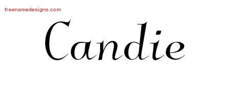 Candie Elegant Name Tattoo Designs