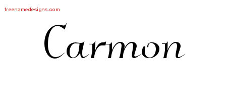Carmon Elegant Name Tattoo Designs