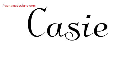 Casie Elegant Name Tattoo Designs