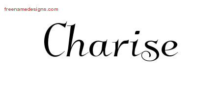 Charise Elegant Name Tattoo Designs