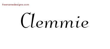 Clemmie Elegant Name Tattoo Designs