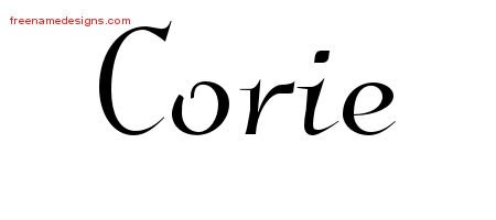 Corie Elegant Name Tattoo Designs