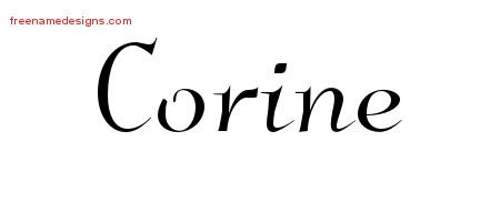 Corine Elegant Name Tattoo Designs