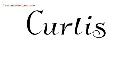 Curtis Elegant Name Tattoo Designs