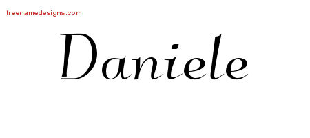 Daniele Elegant Name Tattoo Designs