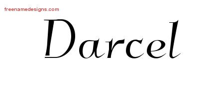 Darcel Elegant Name Tattoo Designs