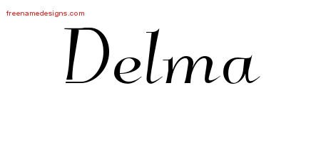 Delma Elegant Name Tattoo Designs
