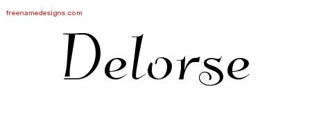 Delorse Elegant Name Tattoo Designs