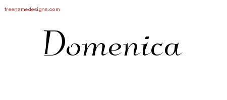 Domenica Elegant Name Tattoo Designs