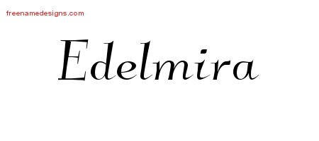 Edelmira Elegant Name Tattoo Designs