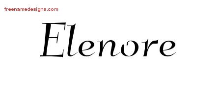 Elenore Elegant Name Tattoo Designs