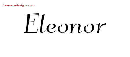 Eleonor Elegant Name Tattoo Designs
