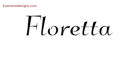 Floretta Elegant Name Tattoo Designs