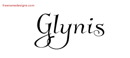 Glynis Elegant Name Tattoo Designs
