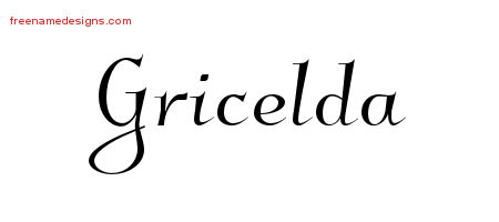 Gricelda Elegant Name Tattoo Designs