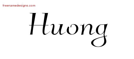 Huong Elegant Name Tattoo Designs