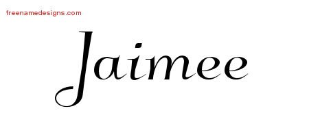 Jaimee Elegant Name Tattoo Designs