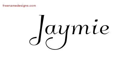 Jaymie Elegant Name Tattoo Designs