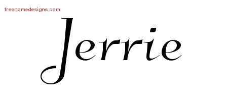 Jerrie Elegant Name Tattoo Designs