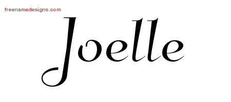 Joelle Elegant Name Tattoo Designs