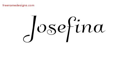 Josefina Elegant Name Tattoo Designs