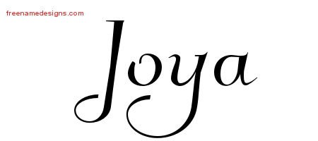 Joya Elegant Name Tattoo Designs