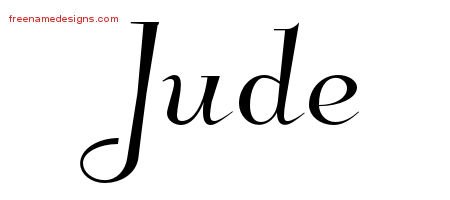 Jude Elegant Name Tattoo Designs