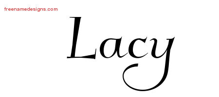 Lacy Elegant Name Tattoo Designs