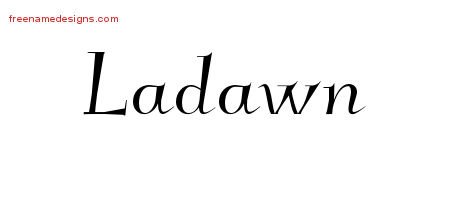 Ladawn Elegant Name Tattoo Designs