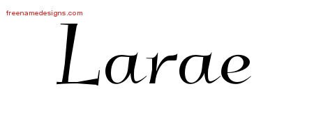 Larae Elegant Name Tattoo Designs