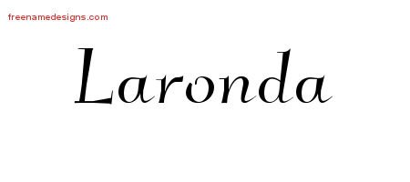 Laronda Elegant Name Tattoo Designs