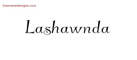 Lashawnda Elegant Name Tattoo Designs