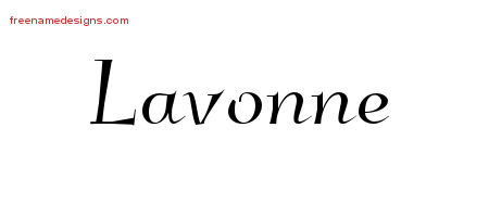 Lavonne Elegant Name Tattoo Designs