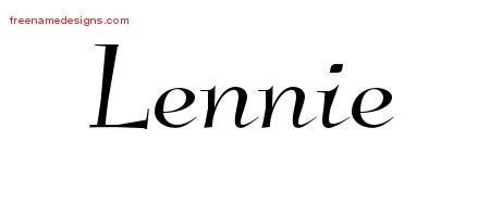 Lennie Elegant Name Tattoo Designs