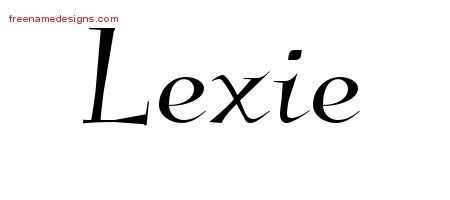 Lexie Elegant Name Tattoo Designs