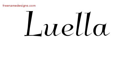 Luella Elegant Name Tattoo Designs