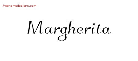 Margherita Elegant Name Tattoo Designs