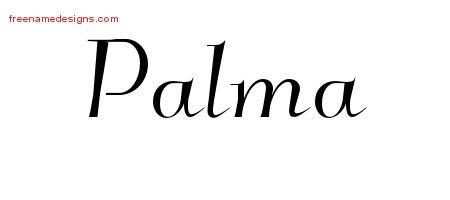 Palma Elegant Name Tattoo Designs