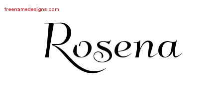 Rosena Elegant Name Tattoo Designs