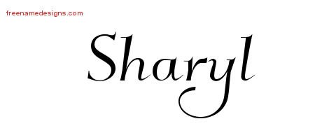 Sharyl Elegant Name Tattoo Designs