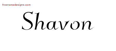 Shavon Elegant Name Tattoo Designs