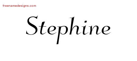 Stephine Elegant Name Tattoo Designs
