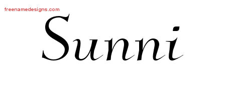 Sunni Elegant Name Tattoo Designs