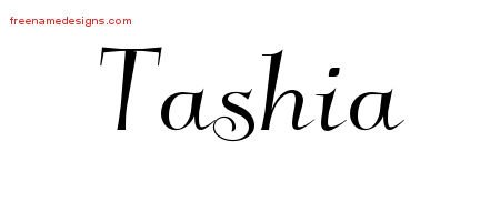 Tashia Elegant Name Tattoo Designs