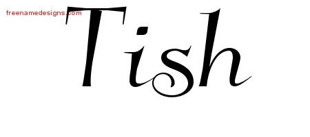 Tish Elegant Name Tattoo Designs